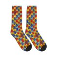 thumbnail image 4 of Unisex Autism Awareness Puzzle Piece Art Novelty Ankle Socks Colorful ComfortSoft Lightweight Sports Athletic Socks, 4 of 7