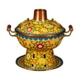 thumbnail image 1 of veasfak Shabu Shabu Hot Pot Sturdy Stockpot Family Gathering Home Use Pot yellow, 1 of 9