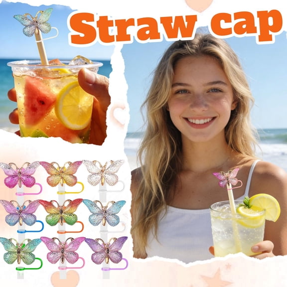 Colorful Silicone Straw Toppers for 30 and 40 Ounce Tumblers, Reusable Spill Proof Cup Accessories for Home Travel Use