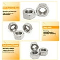 thumbnail image 2 of M14-2mm Pitch 304 Stainless Steel Left Hand Thread Hex Nuts - 5pcs, 2 of 5