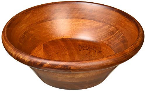Lipper International Acacia Straight-Side Serving Bowl for Fruits or Salads Single Bowl 6 Diameter x 2.5 Height Small