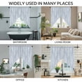 thumbnail image 3 of Light Blue Botanical Swag Valances for Windows 2 Pack, Kitchen Window Curtains 36 Inch Length, Pastoral Elegant Spring Floral Privacy Swag Curtains for Living Room/Bathroom with Rod Pocket 36"x36", 3 of 8