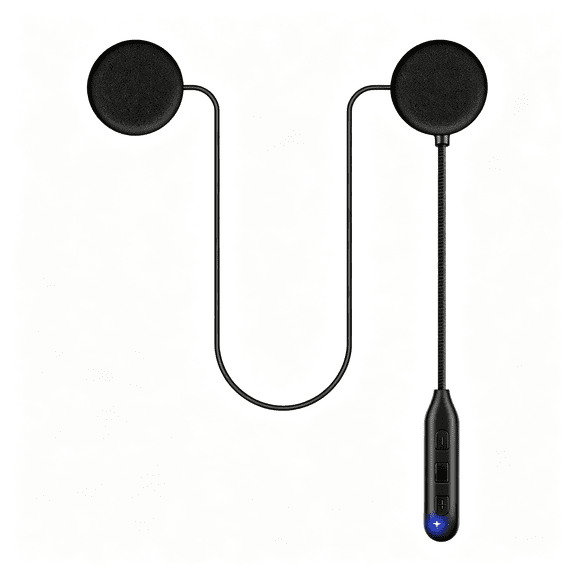 GJX Motorcycle Helmet Bluetooth Headset Speakers with Good Sound,Loud,50 Hours Use,Large Button for Gloves,Fast and Stable Connection,Answer Automatically,Voice Assistant,Ipx7 Waterproof