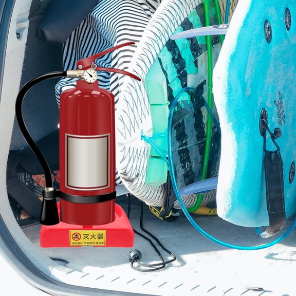 BESTOYARD Red Plastic Floor Stand for Fire Extinguisher Powder Holder Practical Stable Base