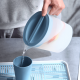 thumbnail image 5 of Xiao Hua Tapa de vaso de plástico, botella de agua ecológica para bebidas, jugo caliente y frío, lata de bebida azul, 5 of 5