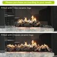thumbnail image 4 of JP OUTDOOR 10PCS Large Gas Fireplace Logs, Ceramic Wood Logs Decor for Indoor and Outdoor Firepit, 4 of 11