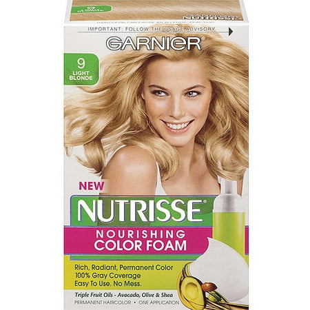 Garnier Nutrisse Nourishing Color Foam Haircolor 91 Light Blonde This On Opens A Dialog That Displays Additional Images For Product With The Option To Zoom In Or Out