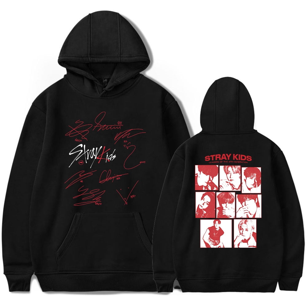 Stray Kids Merch Kpop Hoodie Winter Sweatshirt Unisex Streetwear