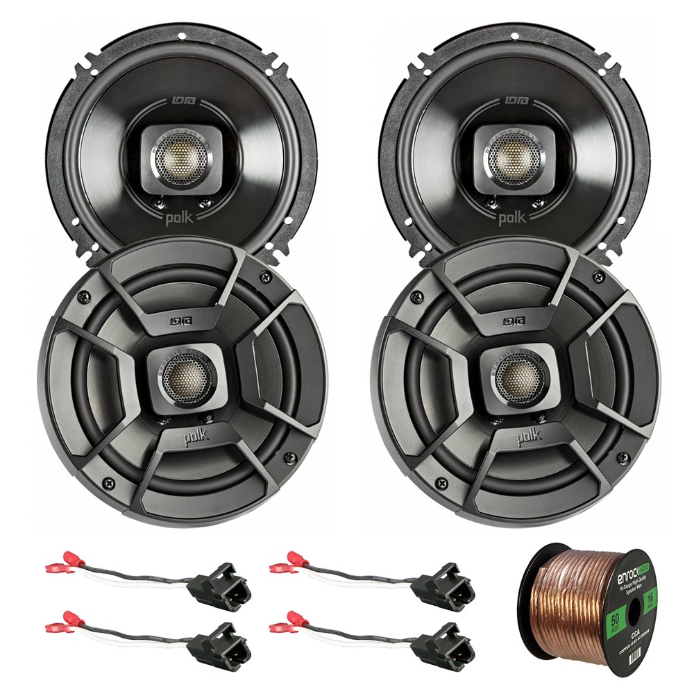 4x Polk Audio 6.5" 300W 2 Way Car/Marine ATV Stereo Coaxial Speakers