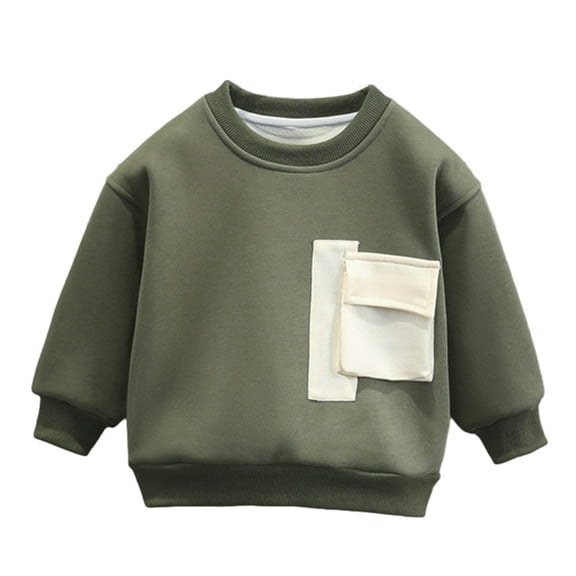 XBASW Toddler Kids Boys Sweatshirt Pullover Long Sleeve Sweatsuit Tops Fall Winter Knit Tops for 2-12 Years