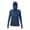 Navy Heathered, variant on ANETIK Women�'s Breeze Tech Hooded T-Shirt