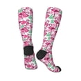 thumbnail image 4 of Haiem Flamingo Socks, Funny Novelty Crazy Design Cotton Socks Sports Socks Knee High Socks For Men, Women,1Pairs - Gift For Working Friends, 4 of 9