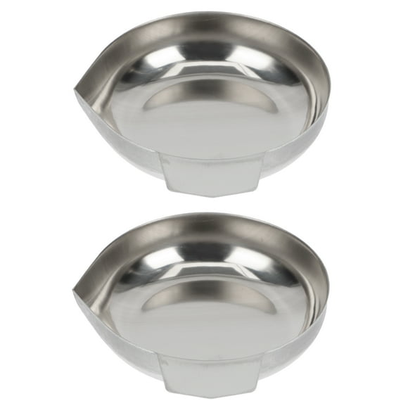 BRIGHTFUFU 2 bandejas pequeñas de metal para pesar, mini básculas electrónicas para el hogar.