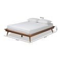 thumbnail image 7 of Baxton Studio Karine Mid-Century Modern Walnut Brown Finished Wood King Size Platform Bed Frame, 7 of 7