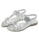 thumbnail image 2 of Sandalias Tobillo Elásticas para Mujer Cómodas Planas Fiestas Y, 2 of 9
