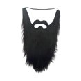 thumbnail image 3 of Minnieouse Barbas postizas fáciles de usar para disfraz de Halloween Aplicaciones amplias pensativas Bigote falso divertido Negro 40 x 21 cm Type3 NO3, 3 of 6