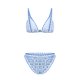thumbnail image 5 of Trajes de baño Amzcrzy Tankini para mujer, trajes de baño, moda para mujer, traje de baño dividido, comercio exterior, cintura alta, ajustado, traje de baño deportivo para surf, azul claro, L, 5 of 7