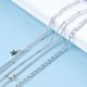 thumbnail image 4 of 1 Uds (plateado) cadena para Bikini de playa, cadena para el vientre, Luna, estrella, cadena para el vientre en capas, cadena pequeña de plata, cuentas, cadena para el cuerpo Sexy de verano, joyería Sincero Electrónica, 4 of 5