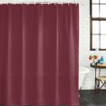 thumbnail image 2 of Red Solid Color Bathroom Shower Curtains with 12 Hooks Polyester Waterproof Shower Curtain for Stalls and Bathtubs Aesthetics Contemporary Luxury Decorative Bathroom Privacy Curtain 36x72 Inches, 2 of 9