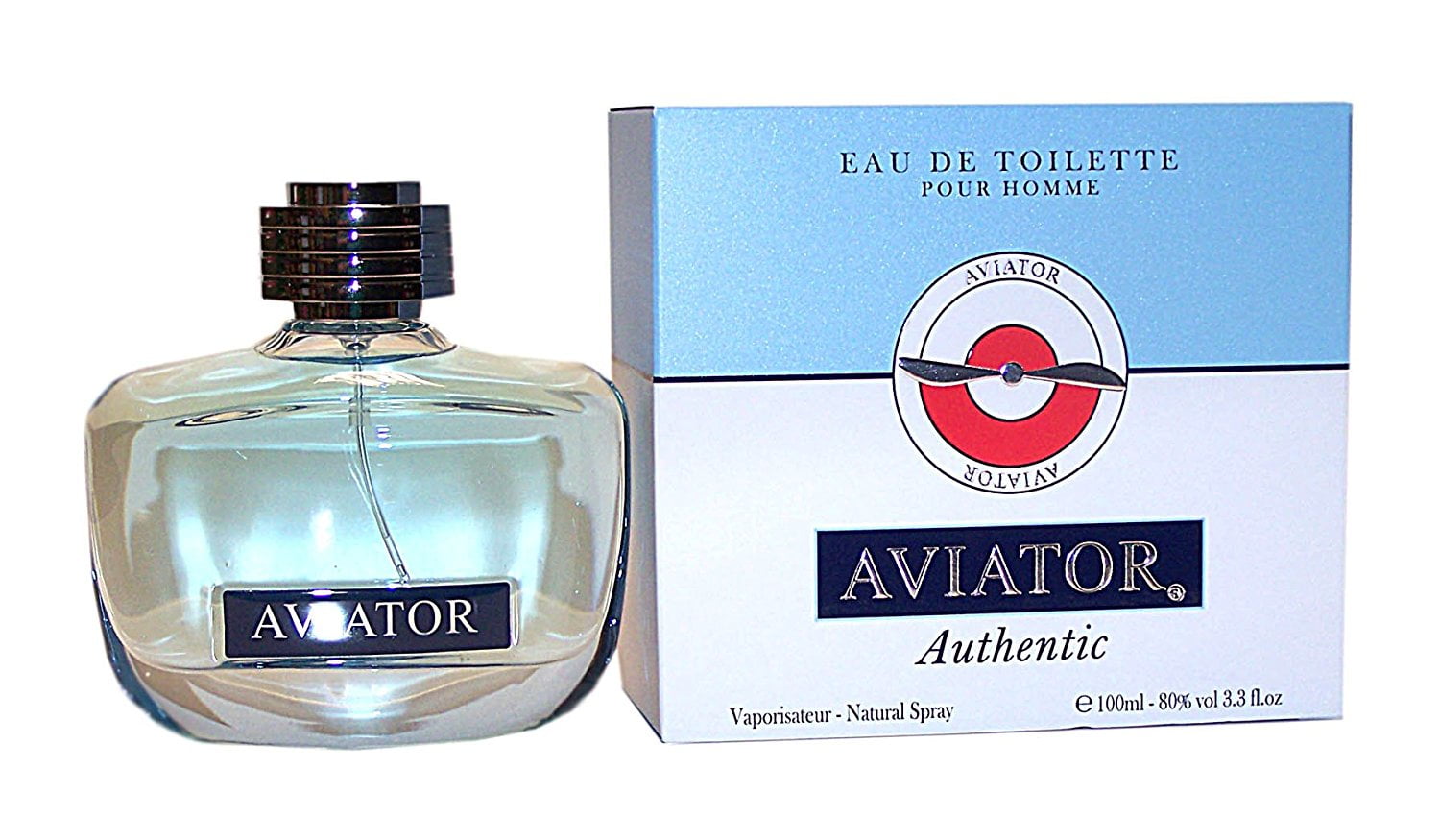 Aviator Authentic By Paris Bleu Eau De Toilette For Men's 3.3 Fl Oz 100