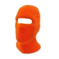 thumbnail image 2 of grinderPUNCH Knitted Tactical Double Layered Face One 1 hole Ski Mask Assorted Colors, Neon Orange, 2 of 2