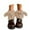 Khaki, variant on Women Thin Socks Thermal Lined Sleeping Socks Winter Warm Knitted Bed Socks With Cute Puppy Design Cozy Footwear For Cold Nights At Home, One Size