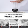 thumbnail image 5 of Wowow Glass Rinser for Kitchen Sink, Brushed Nickel Black Cup Washer for Sink,360° Rotating Baby Bottle Washer， Stainless Steel Glass Cleaner Sink Attachment Sink Glass Rinser Bottle Washer for Bar, 5 of 5