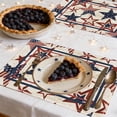 thumbnail image 5 of Lksixu 4th of July Patriotic Placemats, 13x16.5 inch Linen Stars and Stripes American Flag Pattern Place Mats, Memorial Independence Day Table Mats Kitchen Dining Table Decorations for Party, 5 of 5
