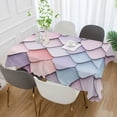 thumbnail image 2 of Yayeee Tablecloths 60" x 90" Rectangle Wrinkle Resistant Party Table Cover, Pink Art Pattern, 2 of 8