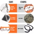 thumbnail image 4 of Snow 18 Spikes TRACTION TROSS MUJERES HOMBRES anti-Slip Snow Snow Agros con Bolsas de Almacenamiento para Caminar de Caminata de Montañismo, 4 of 7