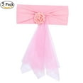 thumbnail image 1 of WEUVEB Faja De Organza Rosa Para Sillas Decorativas En Bodas Y Celebraciones Especiales, 1 of 8