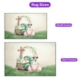 thumbnail image 5 of Easter Egg Jack Russell Terrier Bunny Ear Welcome Spring Truck Indoor Rug Parson Jack Dog Lover Carpet Living Bed Room Sofa Home Decor - 12002, 5 of 5