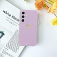 thumbnail image 6 of for Samsung Galaxy S24 Case Cute Heart Pattern Soft Shockproof Protective Silicone Phone Case for Women Girls, Purple, 6 of 14