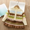 thumbnail image 2 of HAiming Girls Long Sleeve Round Neck Knitted Fringe Cardigan and Skirt 2PCS Set Kids Fall Sweater Outfits, 2 of 9