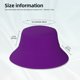 thumbnail image 3 of Fotbe Purple Sombrero Tipo Pescador con Estampado – Sombrero de Sol de Algodón de Moda para Playa, Golf, Pesca, 3 of 6