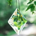 thumbnail image 4 of EOEMY 75mm Fengshui Faceted Medium Hole Square Prism Crystal Hanging Suncatcher Decor, 4 of 6