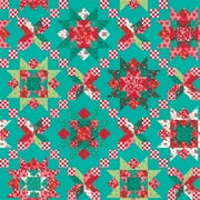 The Pioneer Woman 21" x 18" Cotton Holiday Patchwork Quilt Precut Sewing & Craft Fabric