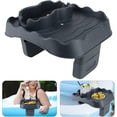 thumbnail image 2 of SkyAuks Foldable Hot Tub Side Table with 2 Cup Holders, Black, 2 of 8