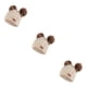 thumbnail image 2 of Minnieouse Bufanda Conjunto de gorro y guantes para niños Elasticidad Protector térmico Clima frío Manoplas versátiles Sellado marrón pom bola de pompón marrón beige 3Conjunto, 2 of 6