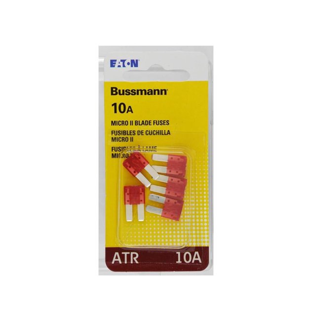 Cuchilla automotriz Fuse Bussmann ATR Micro II, 10 A, paquete de 5