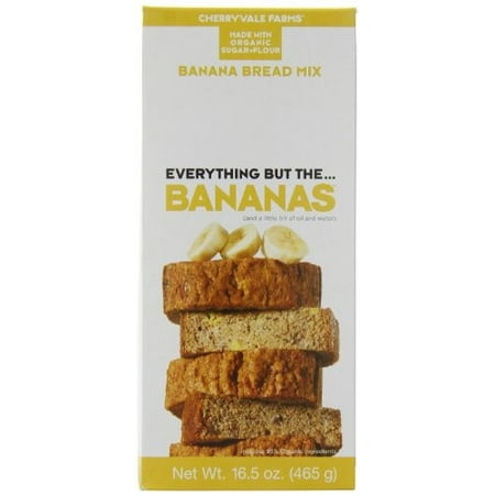 Cherryvale Farms, Banana Bread Baking Mix, Everything But The Bananas, Non-GMO, Vegan, 16.5 oz