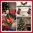 thumbnail image 7 of Lsque 18 Inches Dynamic Fire Bird Art Pattern Christmas Stockings Hanging Ornaments,Knitted Xmas Fireplace Hanging Stocking,Holiday Decoration, 7 of 7