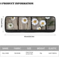 thumbnail image 2 of NETILGEN Refrigerator Door Handle Covers Set of 2, Kitchen Appliance Armrest Decorative Mat Non-Slip for Fridge Dishwashers Microwave Home Kitchen Decoration, Daisy Rustic Wood Grain, 2 of 7