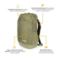 thumbnail image 3 of RTIC Road Trip Backpack, Water Resistant, Mesh Back Panel, 20 Liters, Olive & Beach, 3 of 7