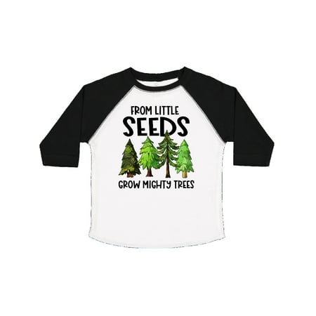 

Inktastic From Little Seeds Grow Mighty Trees Gift Toddler Boy or Toddler Girl T-Shirt