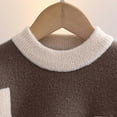 thumbnail image 5 of Gpaecead Kids Girls Boys Pattern Round Neck Long Sleeve Sweater Casual Knitted Pullovers Tops 2-8 Years Khaki, 5 of 7