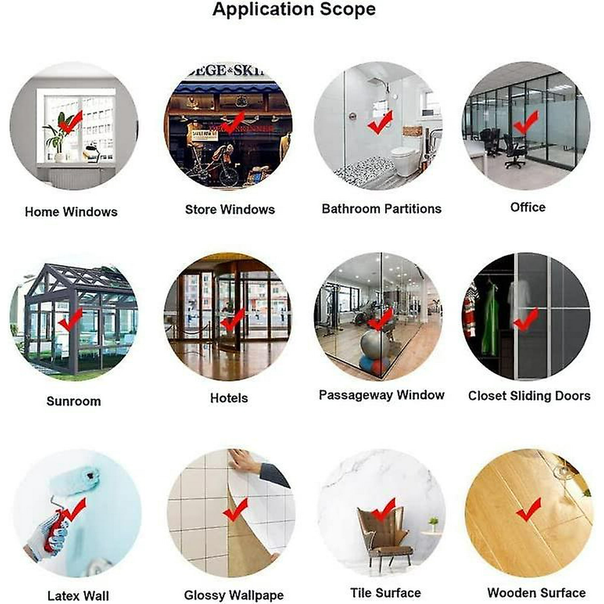 Fantômes Adhésifs Pour Fenêtres - 3 Feuilles Très Grandes