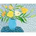 thumbnail image 2 of Wang, Melissa 24x20 Gold Ornate Wood Framed with Double Matting Museum Art Print Titled - Flowers in Vase II, 2 of 4