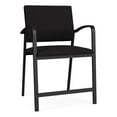 thumbnail image 1 of Pemberly Row Reception Waiting 24.5" Oversize Hip Chair / Black Steel / Black, 1 of 5