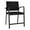 Black, variant on Newport Reception Waiting 24.5" Oversize Hip Chair / Black Steel / Blue